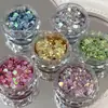 Decoraciones para Uñas con Brillo Ojo de Gato Populares Transfronterizas, Pegatinas de Uñas con Brillo Iridescente de Colores, Materiales DIY, Accesorios para Uñas Portátiles