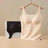 Colete Térmico Binba Cupro para Mulheres com Bojos Controle de Barriga Modelagem Corporal Emagrecedor Camada Base Ajustada Estilo Novo Versátil para Senhoras