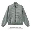 Chaqueta de algodón retro americana para otoño e invierno transfronteriza, cuello tipo baseball, traje de vuelo, uniforme de piloto, ropa de trabajo exterior unisex