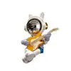 Astronauta con Guitarra en Postura Sentada Adorno Grande para Sala de Estar Mueble de TV, Decoración de Astronauta de Alta Gama, Regalo de Inauguración