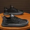 Sapatos Masculinos, Tênis Esportivos de Couro com Solado Macio, Novo Estilo, Confortáveis, Simples, Versáteis, Sapatos Brancos Respiráveis, Sapatos Casuais Masculinos