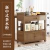 Mesa de centro, Gabinete lateral, Gabinete de almacenamiento estilo chino nuevo, Gabinete de almacenamiento de té, Sala de estar con almacenamiento de cajones, Carrito de té, Juego de té, Estante para té