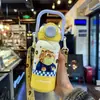 Taza Aislada Judy y Nick de Zootopia Taza con Popote para Niños Modelo Nuevo 2026 Botella de Agua Especial para Estudiantes Mujeres que Van a la Escuela