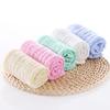 Toalha infantil lisa Baby Wash Face Toalha pequena Toalha de rosto Soft Gauze Candy Color Cabelo substituível