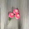 3 Cabeças de Rosas Anna Salão de Casamento Decoração Flores Artificiais Adereços para Foto Fotografia Flores de Rosa Multi-Cabeça Botões de Rosa Núcleo de Rosas
