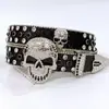 Moda Transfronteriza Europea y Americana Lentejuela Diamante Calavera Cruz Tendencia Accesorios de Ropa para Mujer Cinturón con Falda y Jeans Cinturón