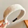 Diadema de lunares de alta gama coreana para mujer, diadema antideslizante de otoño e invierno, pinza para el pelo elegante para lavarse la cara, accesorio para el pelo versátil, venta al por mayor