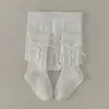 26 Medias de Primavera y Otoño para Niñas, Medias de una Pieza para Niños, Leggings para Niñas, Medias de Abrigo para Niñas, Lazo, Algodón Peinado
