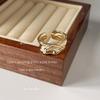Anel de Dedo Indicador Ajustável de Personalidade Avançada com Textura ~ Abertura Anel Pulseira Temperamento Versátil Fábrica