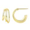 Pendientes de línea multicapa simples de moda Cao Shi, temperamento francés, elegantes, para uso diario, joyería de diseño geométrico