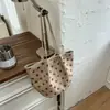 Bolsa de Hombro Minimalista Retro de Lunares 2026 para Mujer, Gran Capacidad, Casual, Trabajo, Versátil, Práctica