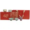 Museo del Palacio Set de Tazas de Té Cultural y Creativo Cerámica de Gama Alta Taza Maestra Caja de Regalo para Personas Mayores Cinco Grandes Hornos Regalo Souvenir Personalización