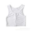 Roupa íntima corset com zíper feminina fina para peito grande afinar o peito estudante super reto colete esportivo justo