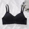 Sujetador fino inalámbrico para estudiantes de secundaria con copa fija, ropa interior para niñas dulces, push up, sujetador sexy y transpirable para mujeres