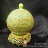 Venta al por mayor del fabricante Jarrón de Porcelana Dorado de Doble Oreja con Doble Dragón Adornos Artesanales Estilo Antiguo Florero Luminoso Incrustado en Oro Transmisión en Vivo