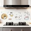 Pegatinas de Cocina Estilo Japonés Engrosadas Renovación de Casa de Alquiler Pegatinas a Prueba de Aceite Renovación de Estufa y Gabinete Pegatinas de Cocina Impermeables y Antiincrustantes