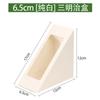 Caja desechable de papel Kraft para sándwich con ventana, cartón para embalaje de sándwich, horneado, triangular, grado alimenticio, caja bento