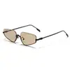 Nuevas Gafas de Sol Poligonales Metal Irregular Marco Pequeño Coloridas Marinas Gafas de Sol para Hombre Modelo Más Vendido Transfronterizo