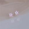 Pendientes con Chapado de Plata 925 Directo de Fábrica Diseño de Nicho de Verano Pendientes con Tapa de Tornillo Lujo Ligero Pendientes de Alta Gama para Mujer
