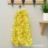 Guirnalda de flores violetas artificiales, decoración de enredadera de hortensias, enredadera de flores falsas colgante para bodas, flores de plástico, flores de seda para decoración de techo
