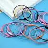 Materiales coloridos para joyería DIY: anillos de alambre pintados en spray, cuerdas de alambre, tornillos de torsión, llaveros, accesorios para llaveros