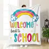 Manta de franela engrosada de dibujos animados para siesta en la oficina, manta para aire acondicionado, funda de manta para sofá, manta de verano DIY, venta al por mayor