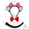 Halloween Transfronterizo Nuevo Diadema de Orejas de Gato Negro Lindo Dulce Traje de Actuación para Niños Dibujos Animados Animal Tocado Femenino