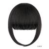 Flequillo de peluca en stock, pieza de extensión de cabello natural sin costuras con patillas, flequillo de aire largo tejido a mano en ambos lados de la peluca de fibra química