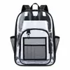 En stock, disponible para suministro transfronterizo en Amazon: mochila transparente, mochila de PVC, mochila escolar de PVC, mochila estudiantil de gran capacidad