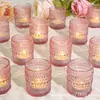 Portavelas de Vidrio Simple Romántico para Boda, Taza para Vela Aromática, Decoración de Mesa