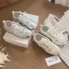 Zapatos planos transpirables de malla con punta redonda que aumentan la altura para mujer, casuales, 2026, entrenamiento alemán, nuevos populares, otoño, zapatillas deportivas para mujer