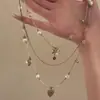 Estética Grotesca Chica Genial Industria Pesada Araña Carmesí Borla Gargantilla Gótico Oscuro Collar Cadena de Clavícula