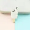 Accesorios para joyería DIY resina simulación color mini cono helado paleta de hielo helado colgante hecho a mano adornos