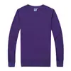 Sudadera con capucha de terry de color liso, cuello redondo, para primavera y otoño, reunión de clase, uniforme de clase DIY, sudadera publicitaria, impresión de logotipo personalizado
