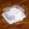 Caja Transparente con Acolchado de Algodón Elevado para Rollo de Pastel de Moda, Rollo de Toalla Suiza Japonesa, Caja de Empaque para Postre Mousse
