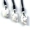 Amazon Venda Quente Transfronteiriça Atacado de Fábrica Quartzo Rosa Dente de Lobo Facetado Estilo Casal Versátil Pingente Pedra do Tigre Em Forma de Coração