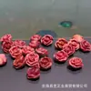 Accesorios de manualidades de flor de rosa de madera de ciprés rojo pulsera DIY hecha a mano accesorio de joyería de moda T2657