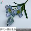 Tulipa Flor de Três Pétalas Duas Folhas Tulipa Florindo Cinco Flores Decoração de Sala de Estar em Casa Flor Artificial Flor de Casamento Obra de Arte Flor de Seda