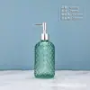 Botella de Vidrio para Gel Antibacterial con Bomba de Presión, Botella Dispensadora de Champú y Acondicionador, Botella de Empaque para Gel de Ducha de Hotel Spa
