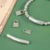 Yiwu Accesorios Pulsera Nuevo Modelo Accesorios de Pulsera Aleación Accesorios de Joyería DIY Accesorios Tipo Candado Colgante Plata de Tíbet