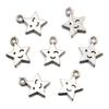 Viento Ins 22 estrella de cinco puntas mixta colgante de plata antigua DIY amuleto natural joyería creativa hecha a mano accesorios explosiones