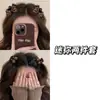 Pinza de Agarre Pequeña con Flequillo Lateral Estampado de Leopardo Pinza para el Cabello con Lazo para Mujer 2025 Nuevo Pinza de Cabeza de Princesa de Gama Alta Otoño e Invierno