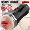 Jiuai Taza de Avión Retráctil Dispositivo de Masturbación Masculina Totalmente Automático Productos Sexuales para Adultos Entrenador de Pene Erótico Extractor de Esperma