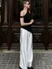 Moda Elegante de Un Hombro de Color Sólido Irregular para Mujer, Chaleco Elegante para el Trabajo, Nueva Moda Transfronteriza Europea y Americana Primavera/Verano 2026