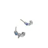Pendientes de alta gama de nicho, súper destellantes, geométricos, de diamante y perla, pendientes de moda francesa, pendientes de lujo ligero, exquisitos, de alta gama