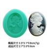 Tribunal Europeo Belleza Aceite Pintura al Óleo Molde de Silicona Arcilla Suave Yeso Resina Piedra Sabor Decorativa Molde para Galletas Dulces