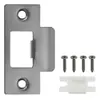 Placa de Pestillo de Puerta, Placa Guía de Acero Inoxidable, Placa de Pestillo, Placa Barrera, Tornillos a Juego, Accesorios para Cerraduras, Adecuado para Diversos Pestillos de Puerta