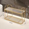 Casa de banho, WC, suporte para arrumação, lavatório, secretária, ferro de duche, gel de duche de camada dupla, rack de armazenamento para produtos sanitários, acrílico multicamadas