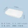 Lonchera Rectangular con Candado y Hebilla Antirrobo, Engrosada con Tapa, Caja de Empaque para Llevar Imprimible, Caja Bento para Comida Rápida, Grado Alimenticio