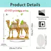 Dibujo Animado Transfronterizo Elefante Azul y Rosa Acrílico 2D Adornos de Escritorio para Sala de Estar, Dormitorio, Hogar, Accesorios de Montaje, Decoraciones